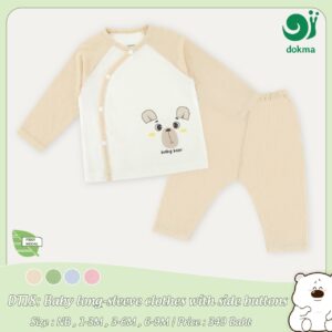 DT18 - ชุดเสื้อแขนยาว-โมดาล (NB, 1-3, 3-6, 6-9M)