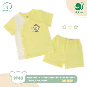 DT43 - ชุดเสื้อป้าย แขนสั้น-คอตตอน(1-3/3-6/6-9M)