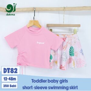 DT82 - ชุดว่ายน้ำเด็กหญิง แขนสั้น 
(9-12, 12-18, 18-24, 24-36, 36-48M)