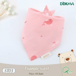 ST03 - ผ้ากันเปื้อนสามเหลี่ยม-คอตตอน